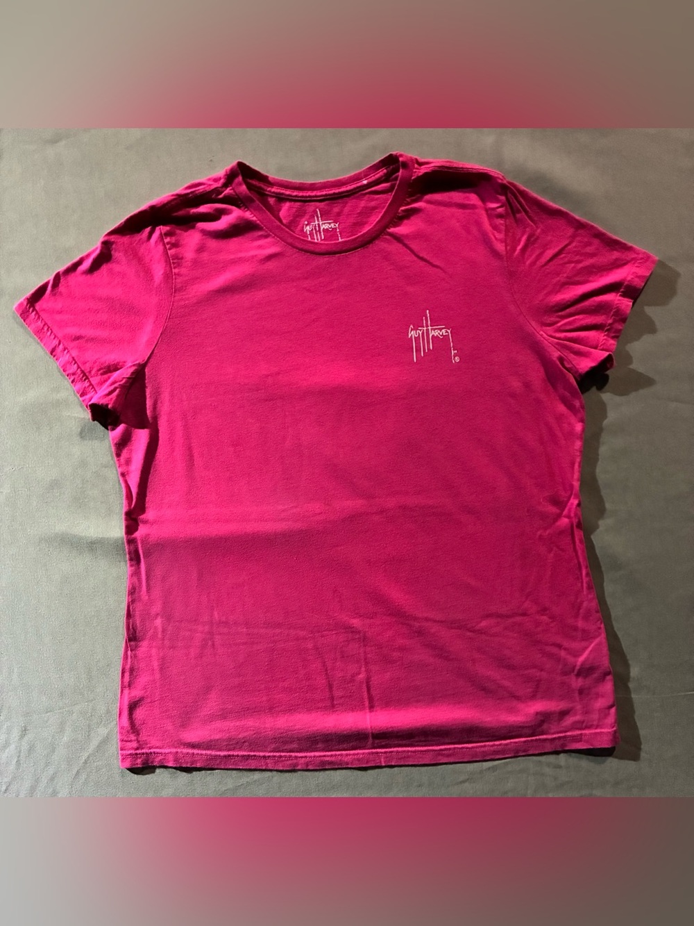 Guy Harvey Short Sleeve Crewneck T-Shirt in Magenta